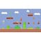 RoomMates Super Mario Retro XL Chair Rail Prepasted Mural